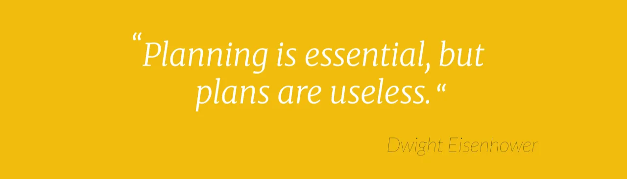 Is the aim of Strategic Planning to produce plans?